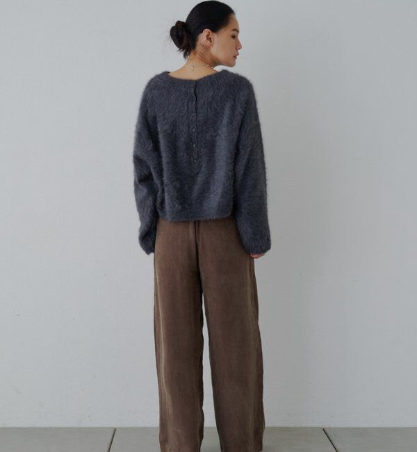  「ファーカシミヤ2WAYヘンリーニット」|ニット・セーター|