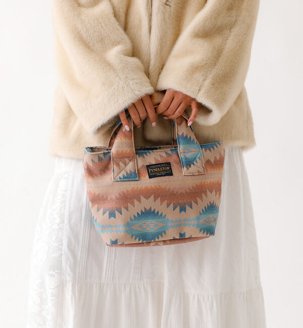 ABAHOUSE「【PENDLETON/ペンドルトン】FLANNEL TOTEBAG/トートバッグ」|トートバッグ|ベージュ