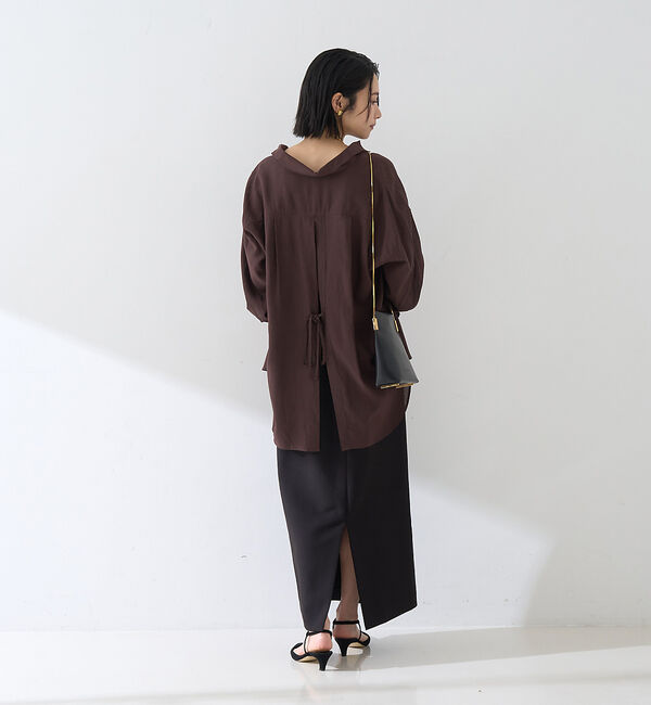 Rouge vif「【セットアップ対応】【3サイズ展開】ストレッチダブルクロスタイトスリットスカート」|スカート|