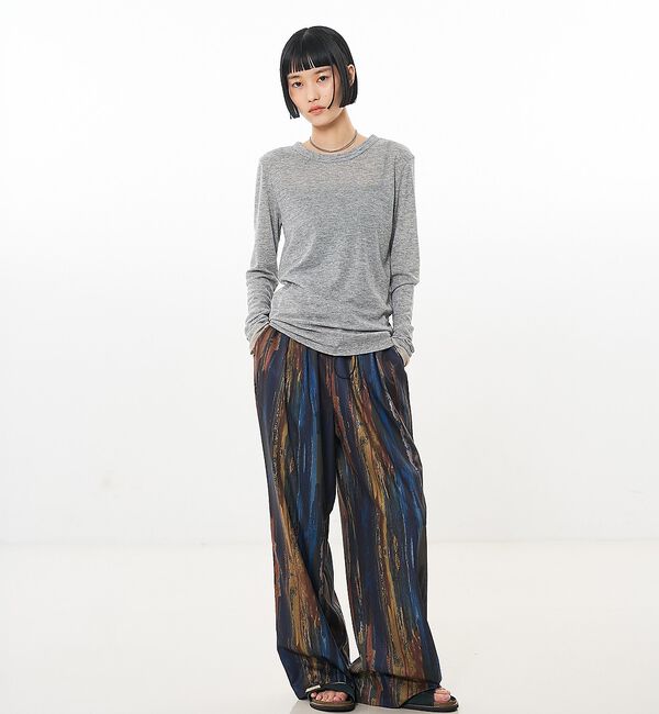 NOMINE「ダブルスリーブ シアー ロンT」|Tシャツ・カットソー|