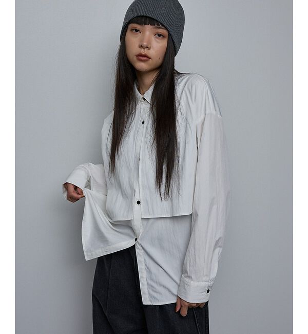 NOMINE「【ユニセックス】ロングヨーク オーバーサイズ シャツ」|シャツ・ブラウス|