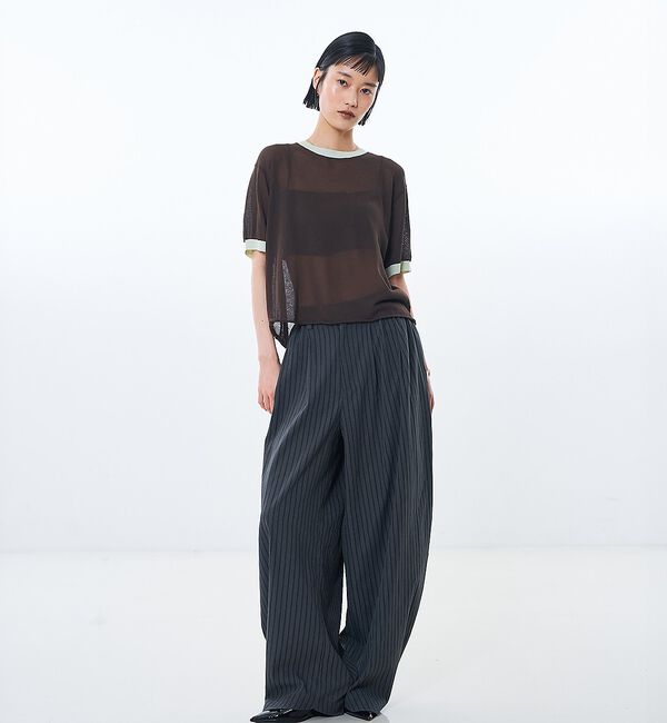 NOMINE「リンガー ニット Tシャツ」|Tシャツ・カットソー|