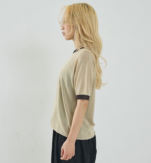 NOMINE「リンガー ニット Tシャツ」|Tシャツ・カットソー|