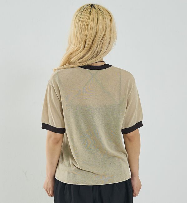 NOMINE「リンガー ニット Tシャツ」|Tシャツ・カットソー|