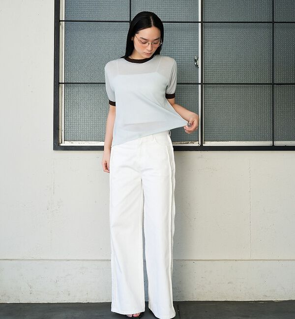 NOMINE「リンガー ニット Tシャツ」|Tシャツ・カットソー|