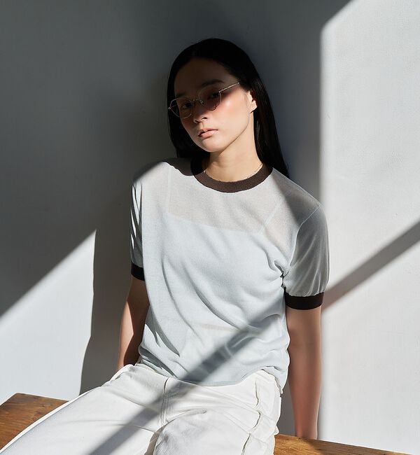 NOMINE「リンガー ニット Tシャツ」|Tシャツ・カットソー|