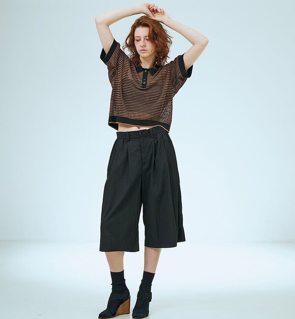 NOMINE「メッシュ ポロニット」|ニット・セーター|