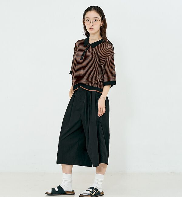 NOMINE「メッシュ ポロニット」|ニット・セーター|