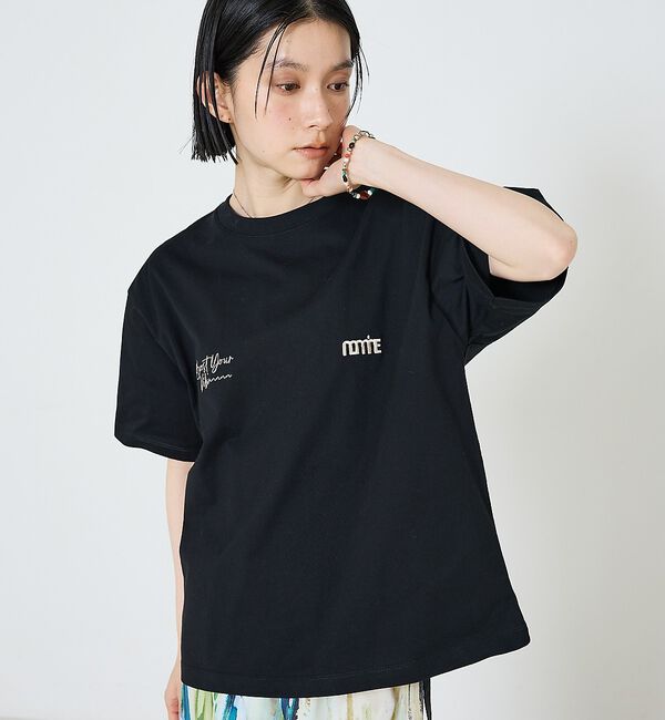 NOMINE「オリジナル 刺繍/プリントロゴ Tシャツ」|Tシャツ・カットソー|ブラック系その他1
