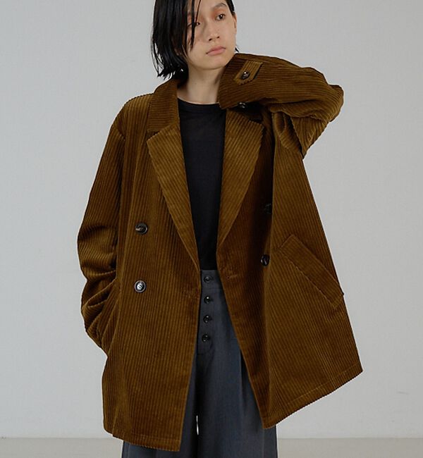NOMINE「太畝コーデュロイ ジャコット｜ ジャケット/コート兼用【予約】」|その他|ブラウン