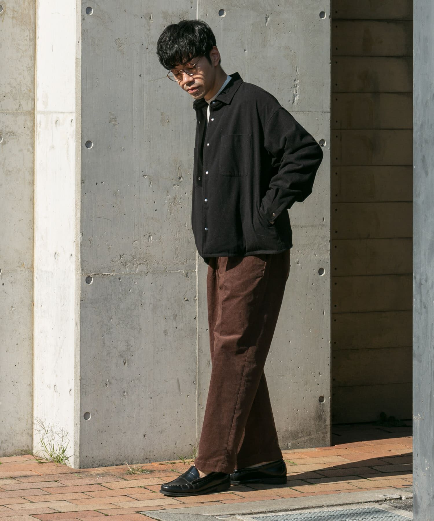 URBAN RESEARCH ROSSO「ウールライクCPOシャツブルゾン」|ブルゾン・スタジャン|