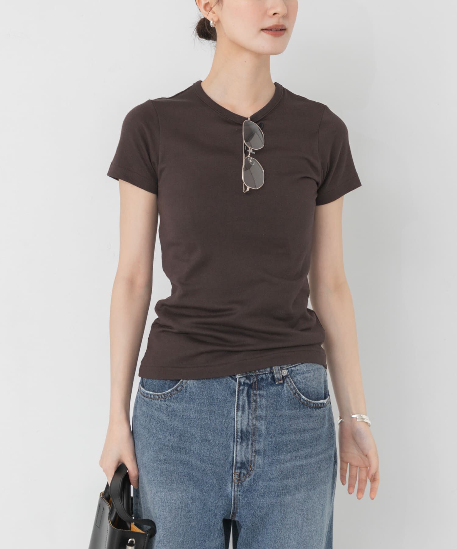 URBAN RESEARCH「THYARD コンパクトTシャツ」|Tシャツ・カットソー|ブラウン