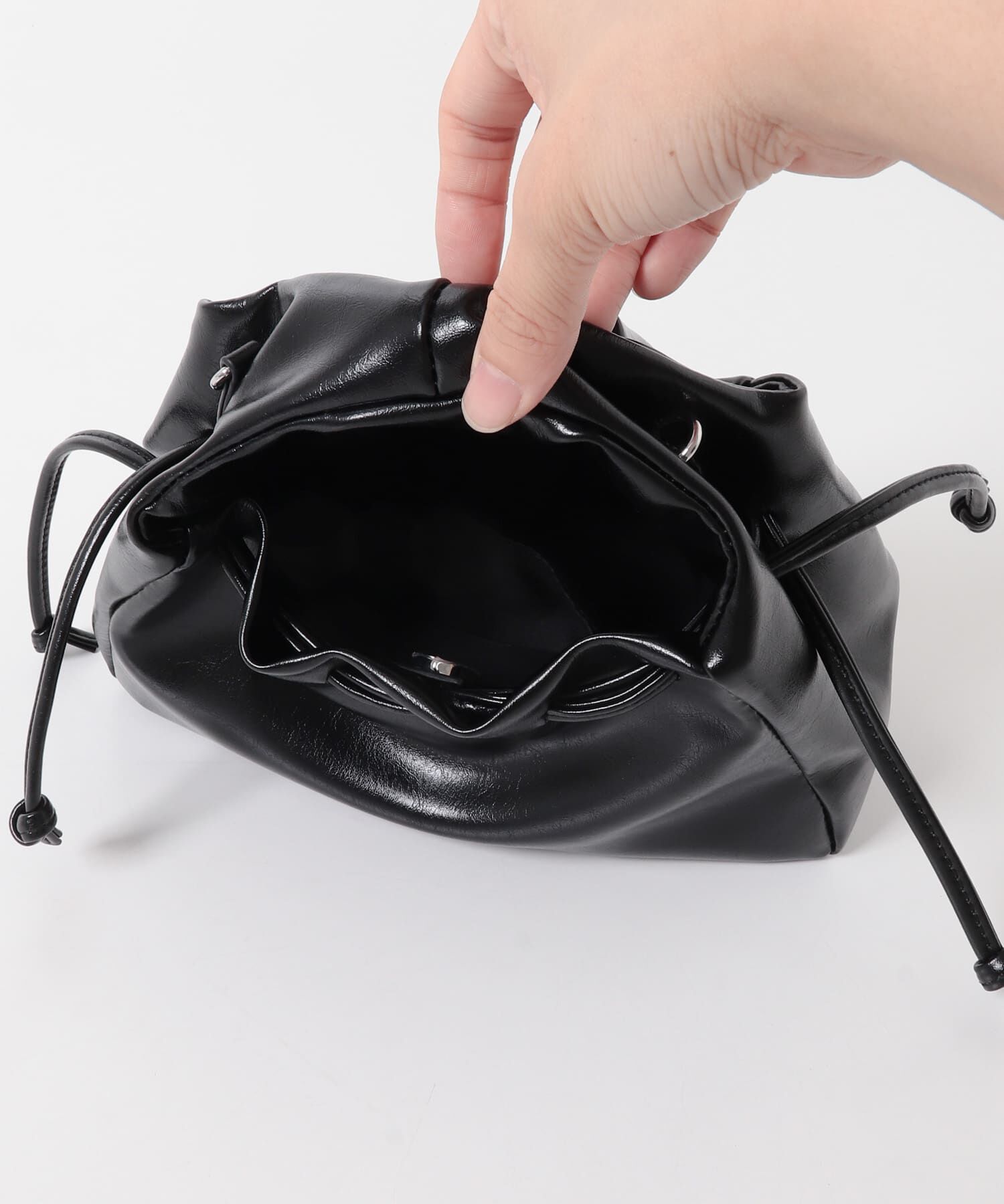  「巾着ワンハンドルミニBAG」|ハンドバッグ|
