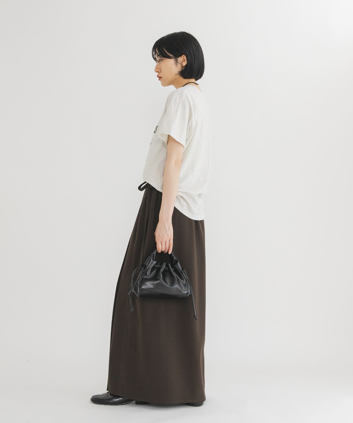  「巾着ワンハンドルミニBAG」|ハンドバッグ|