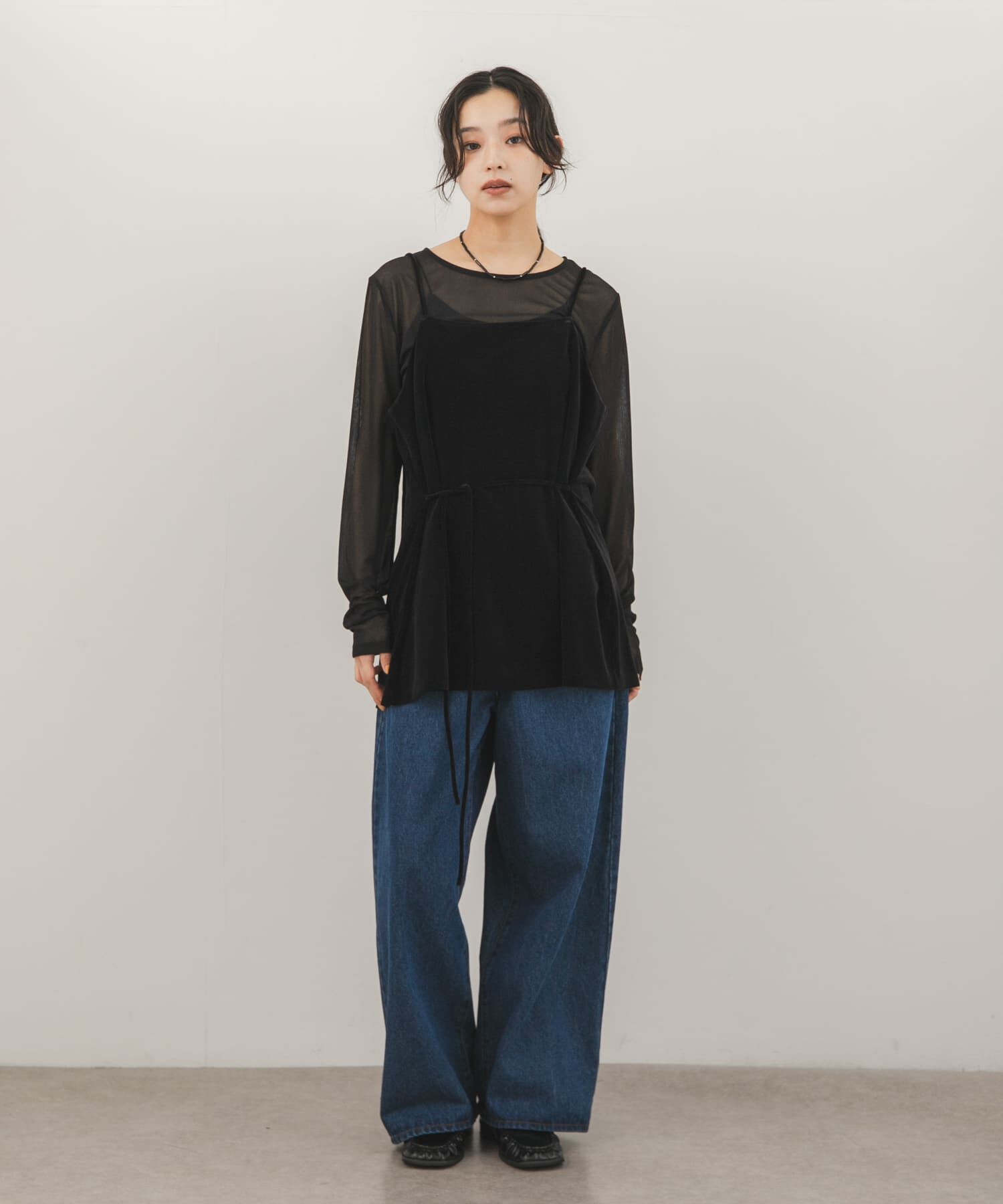  「ベロアキャミソールSETシアートップス」|Tシャツ・カットソー|