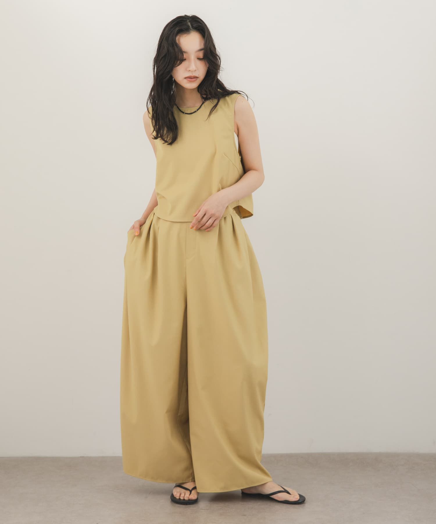  「ミニマルトップスSETワイドパンツ」|その他|