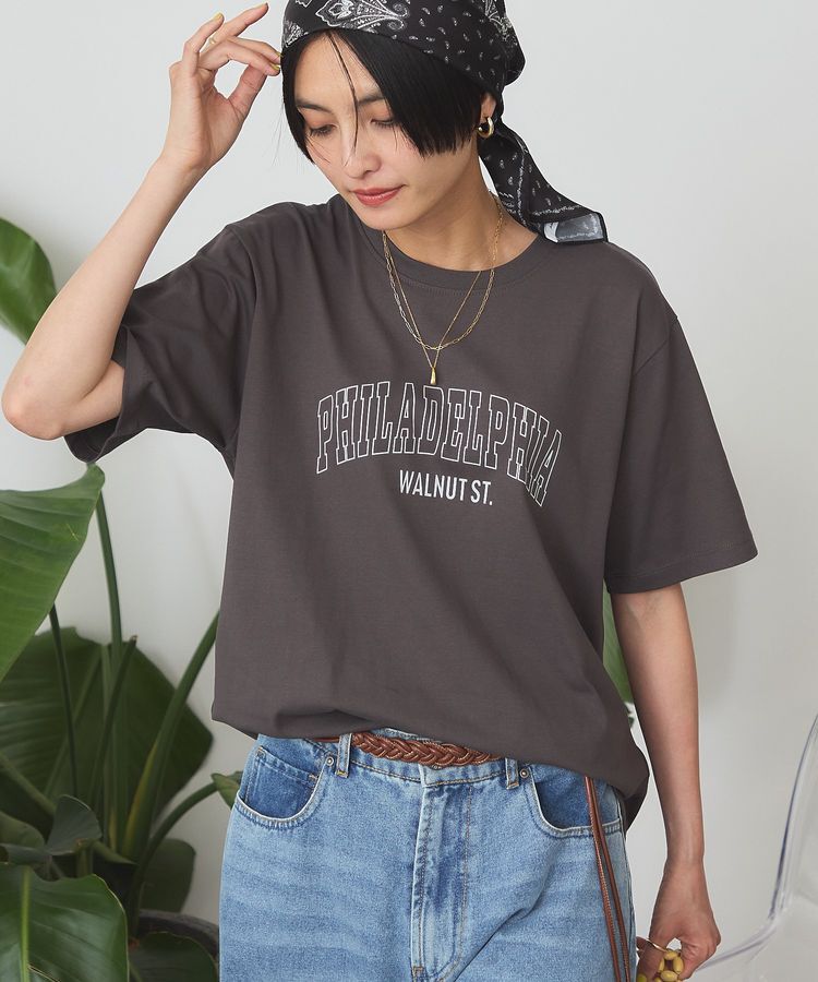 AMERICAN HOLIC「【マルチ機能】カレッジロゴTシャツ」|Tシャツ・カットソー|
