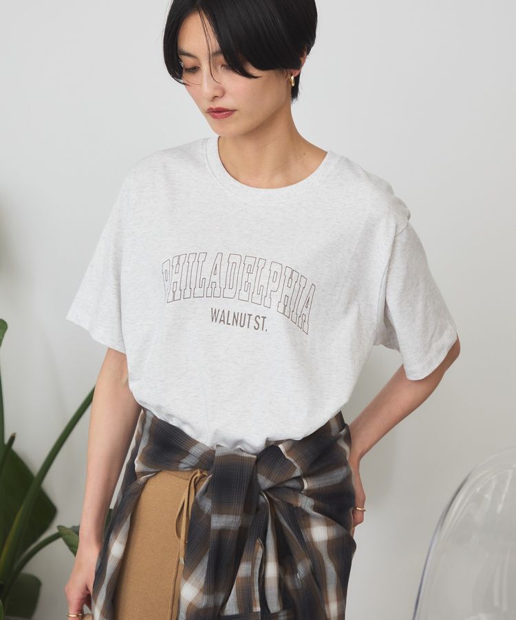 AMERICAN HOLIC「【マルチ機能】カレッジロゴTシャツ」|Tシャツ・カットソー|