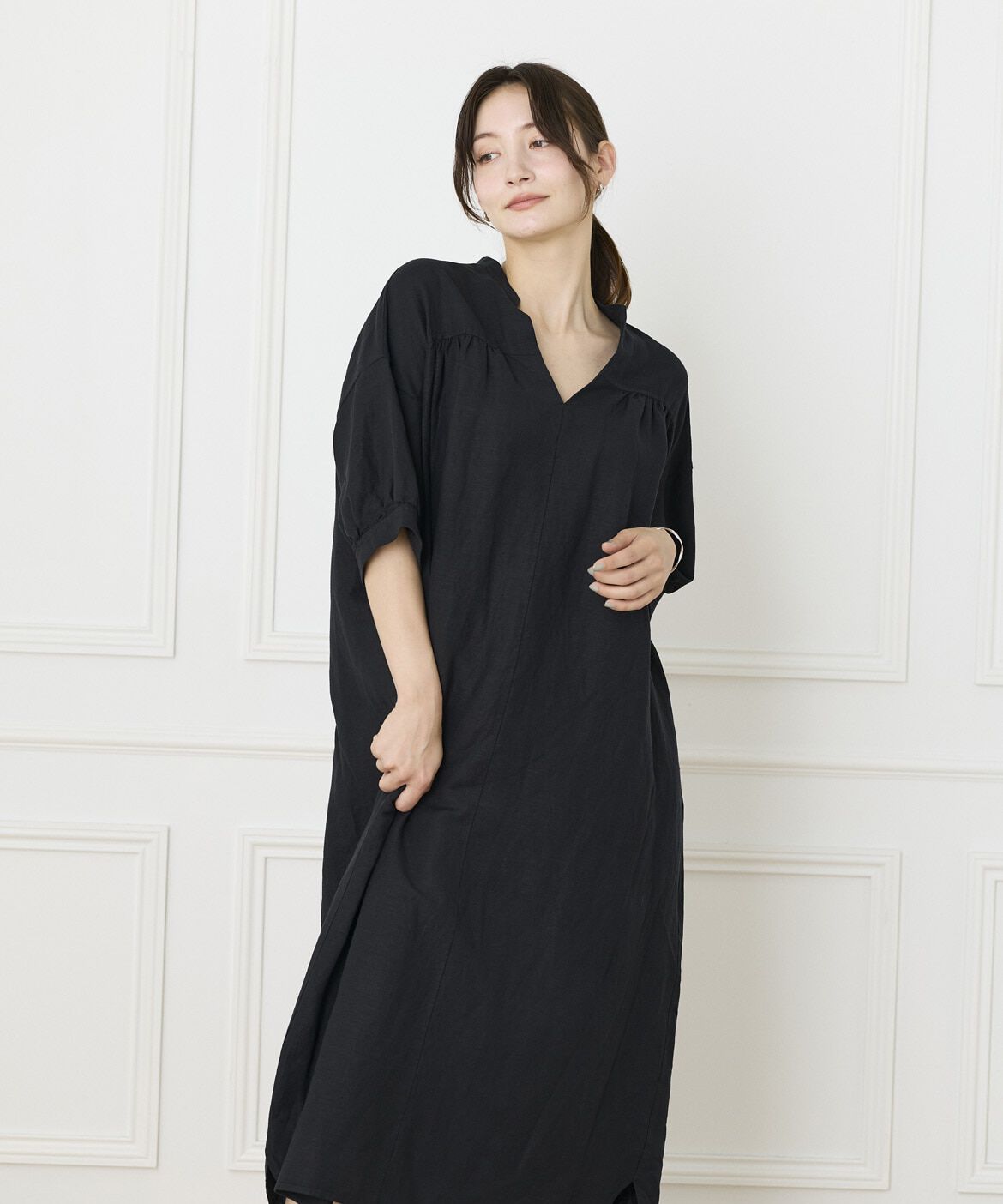 DAY by DAY it&rsquo;s international「レーヨンリネンギャザーワンピース」|ワンピース|