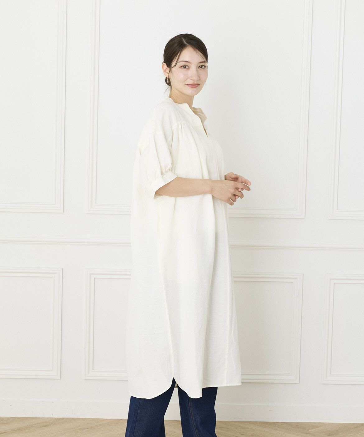 DAY by DAY it&rsquo;s international「レーヨンリネンギャザーワンピース」|ワンピース|