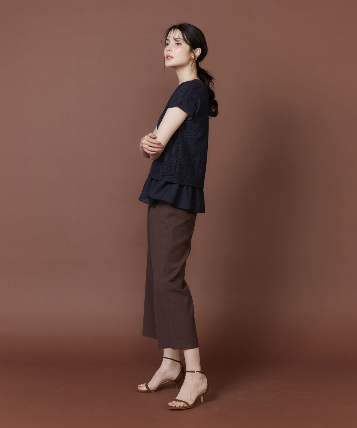 7-IDconcept.「《大きいサイズ》シアードッキングレースプルオーバー」|Tシャツ・カットソー|