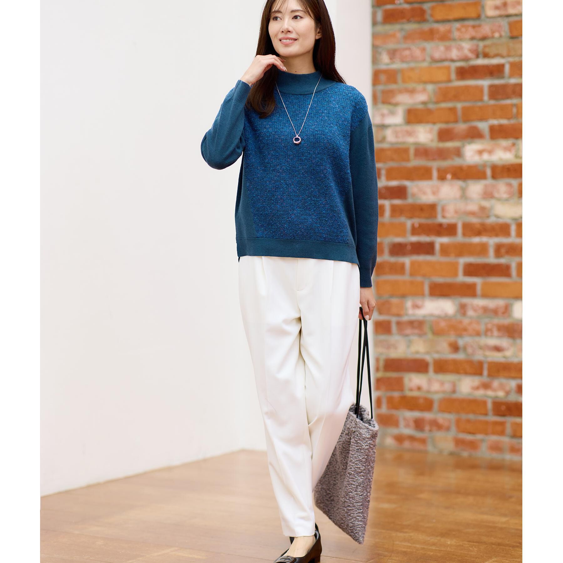 Reflect「【腰周りすっきり◎】センタープレス入りテーパードパンツ」|その他|