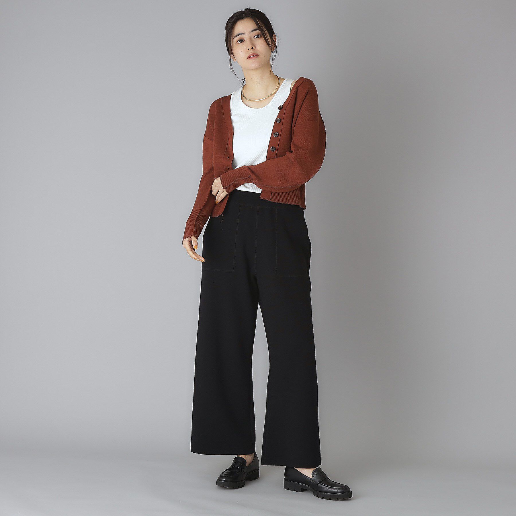 DRESSTERIOR「TICCA（ティッカ）ミラノリブワイドニットパンツ」|その他|