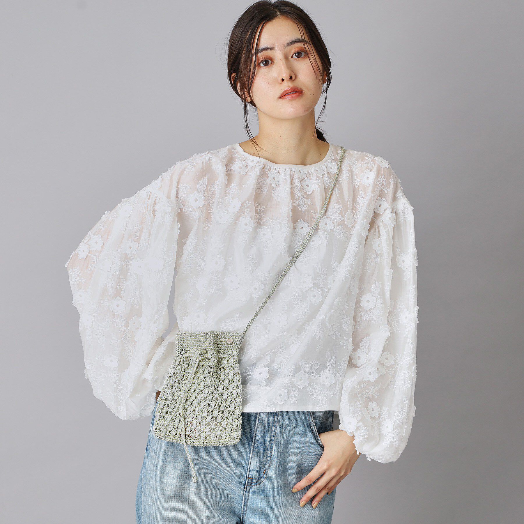 DRESSTERIOR「ne Quittez pas（ヌキテパ）METALLIC MACRAME SAKOCHE BAG」|ショルダー・メッセンジャー|