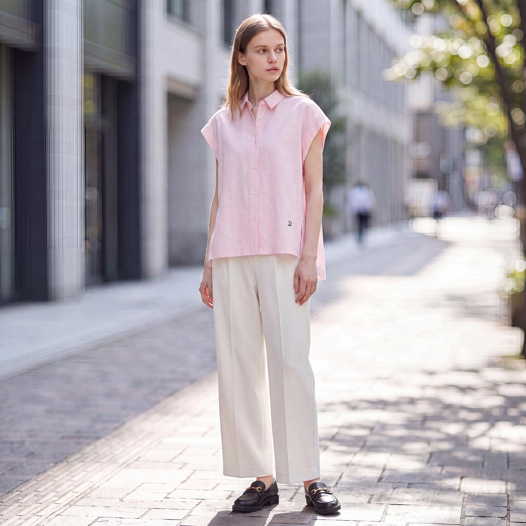 DRESSTERIOR「【接触冷感/ウォッシャブル】センタープレスジョーゼットパンツ」|その他|