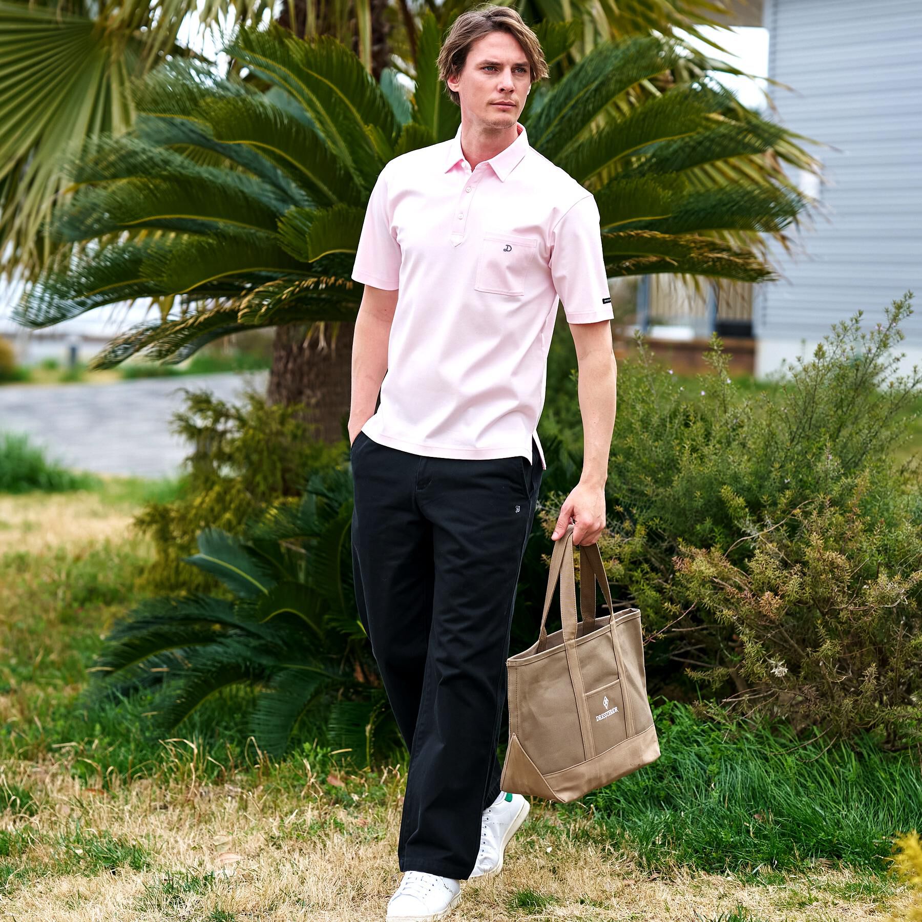DRESSTERIOR「【接触冷感/抗菌防臭/消臭/Safari5月号掲載】ICE CLEAR COTTON オーバーフィッ」|ポロシャツ|