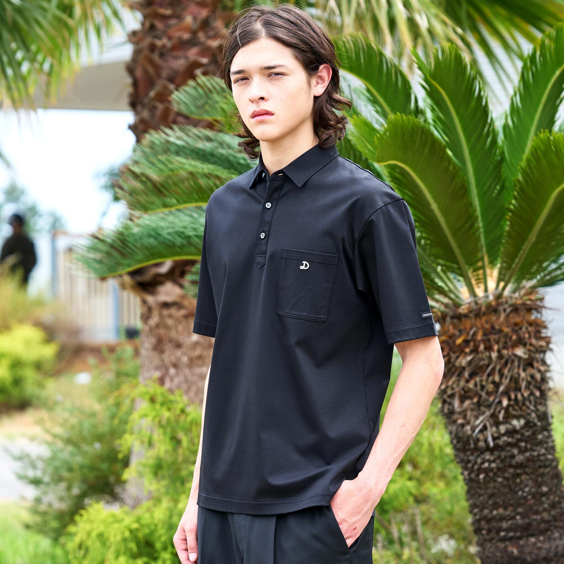 DRESSTERIOR「【接触冷感/抗菌防臭/消臭/Safari5月号掲載】ICE CLEAR COTTON オーバーフィッ」|ポロシャツ|