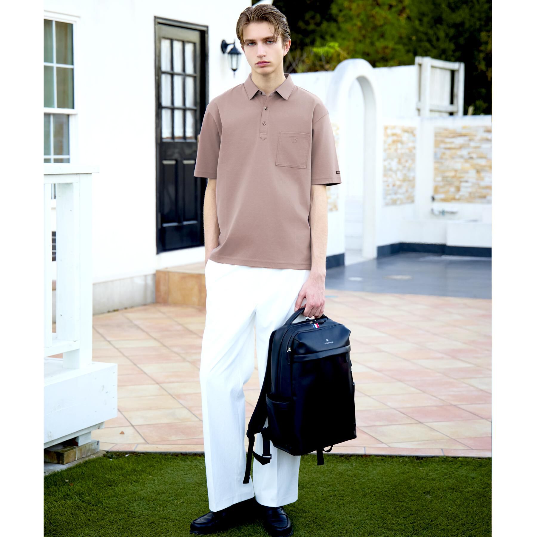 DRESSTERIOR「【接触冷感/抗菌防臭/消臭/Safari5月号掲載】ICE CLEAR COTTON オーバーフィッ」|ポロシャツ|