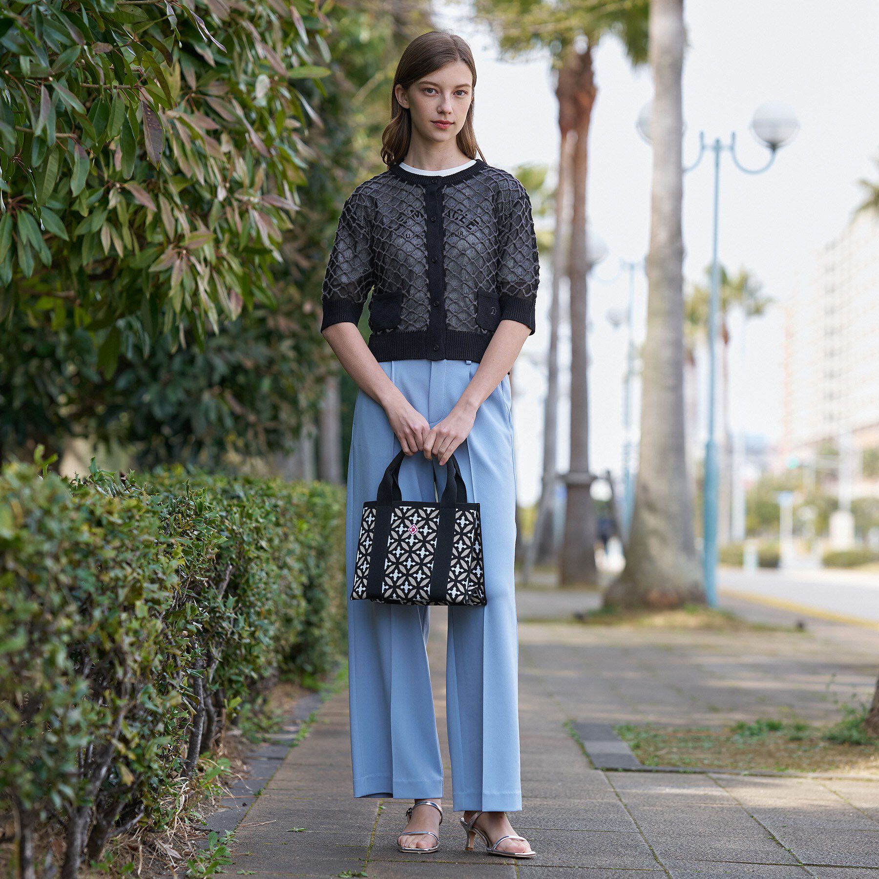 DRESSTERIOR「【ウォッシャブル】フィッシュネットニットシャツカーディガン」|カーディガン|