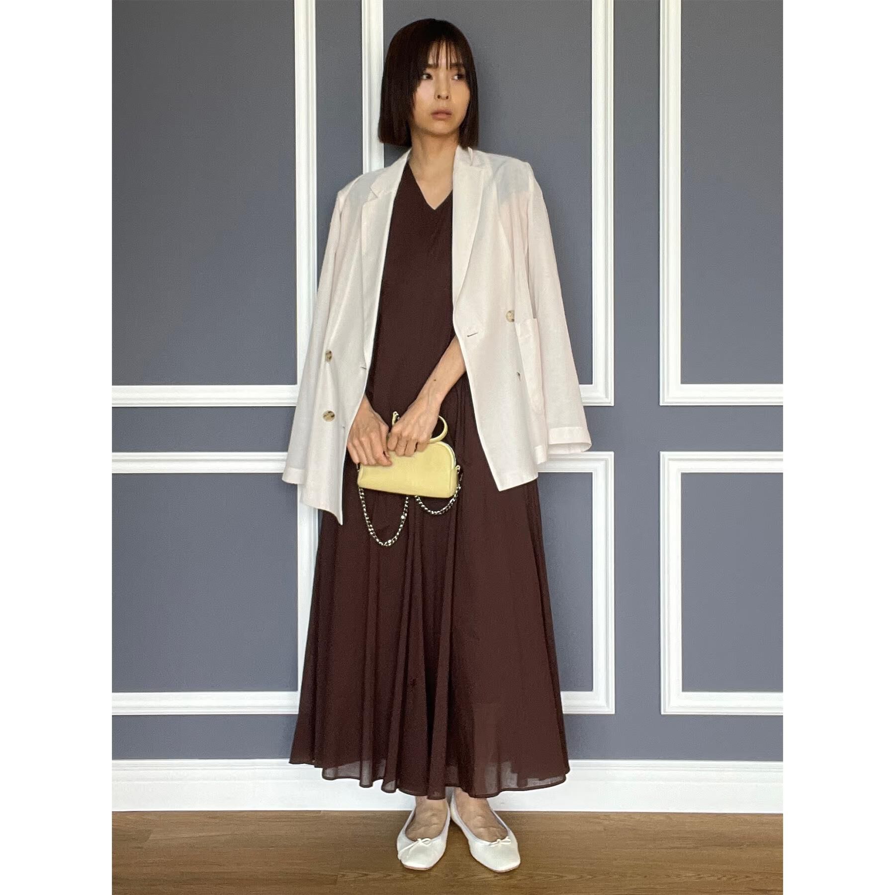 DRESSTERIOR「【接触冷感/防シワ機能/ウォッシャブル】クールタッチ リネンブレンドシアージャケット」|テーラードジャケット|