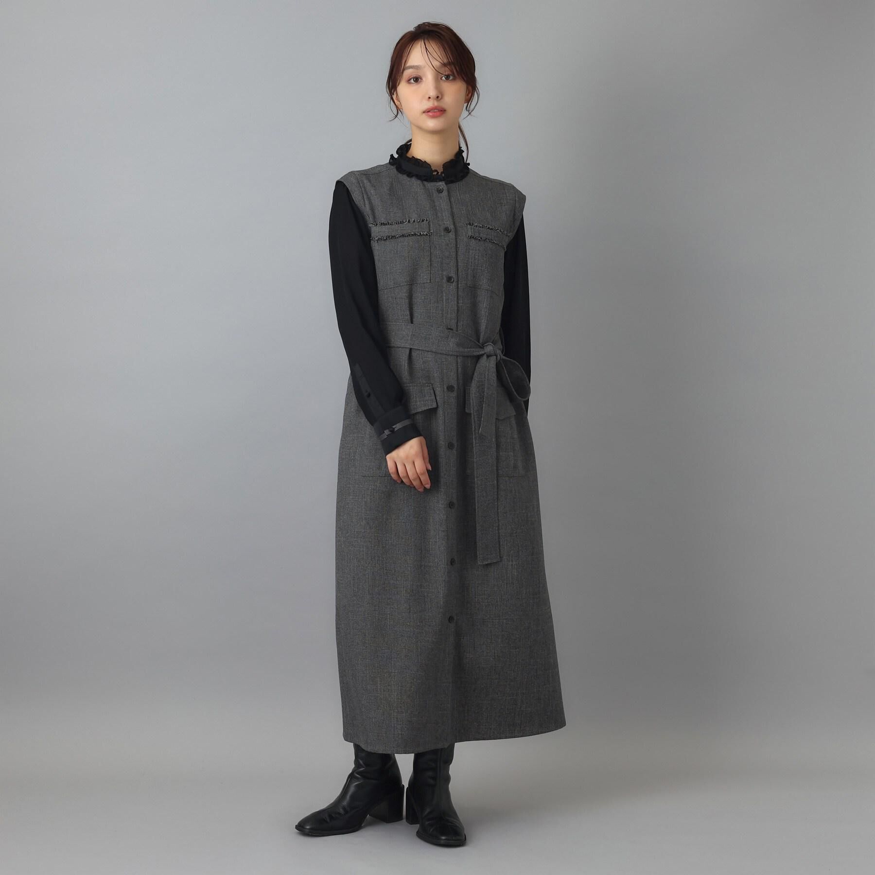 DRESSTERIOR「ウォッシャブルツイードライクワンピース」|ワンピース|