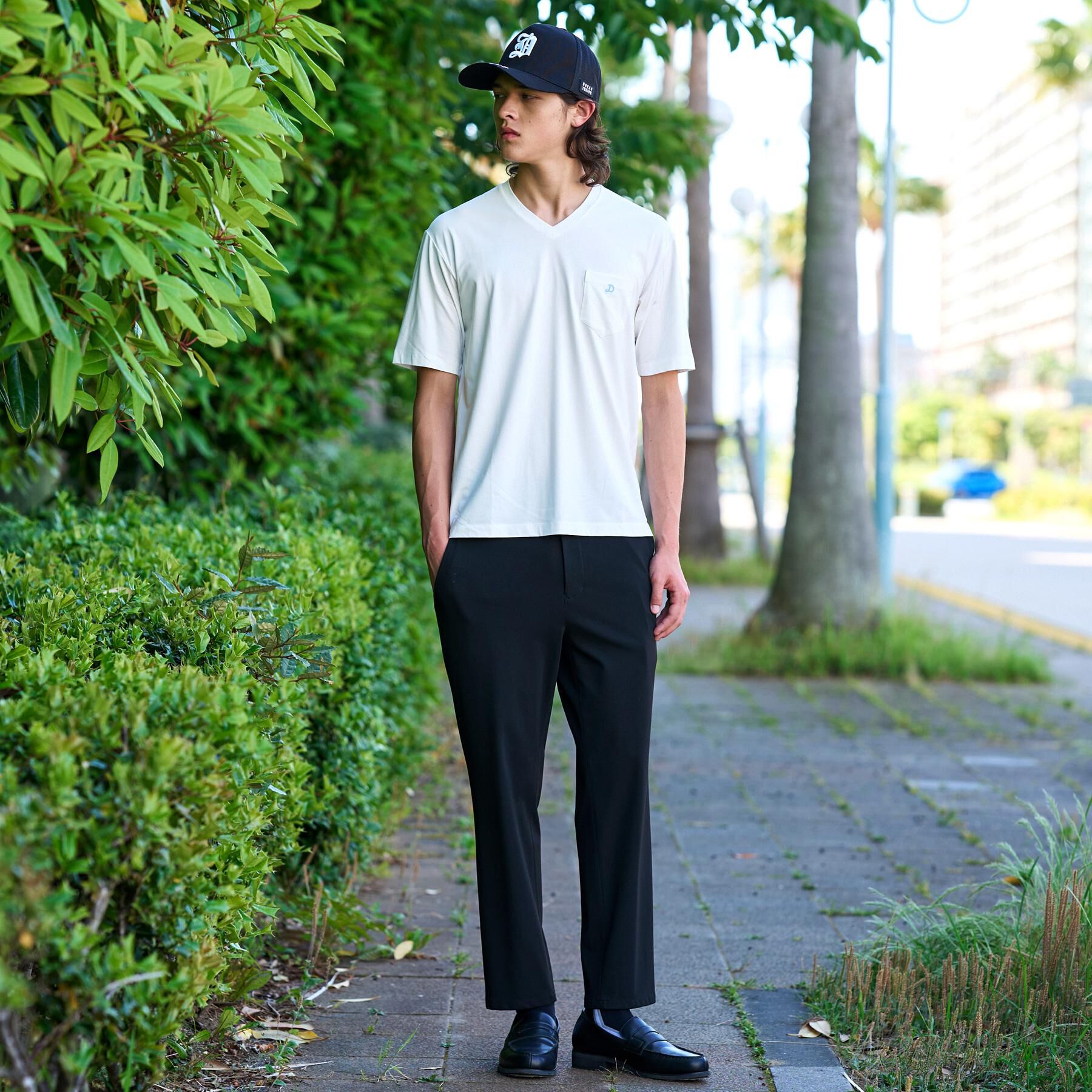 DRESSTERIOR「VネックインナーTシャツ」|Tシャツ・カットソー|