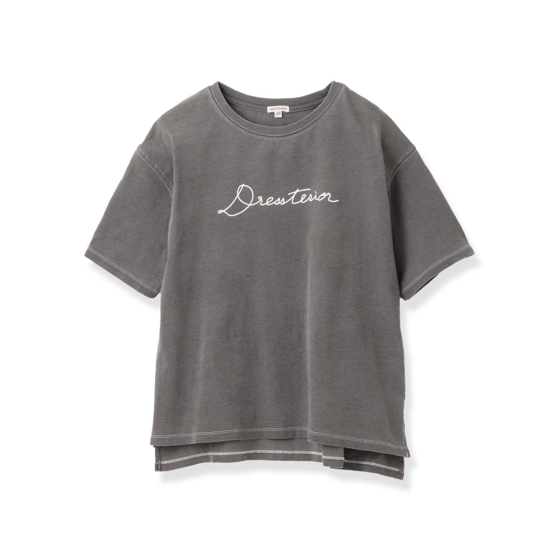 DRESSTERIOR「インディゴ天竺ロゴTシャツ」|Tシャツ・カットソー|