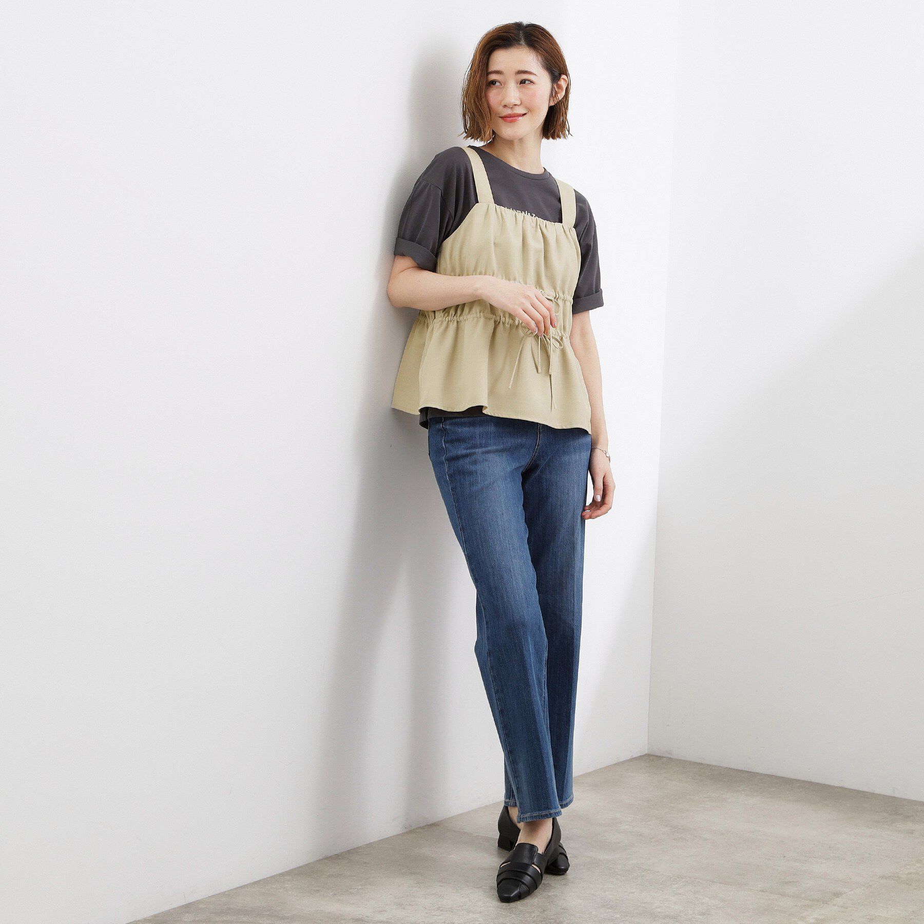 grove「高評価！シャーリングビスチェSET UP」|スーツ|