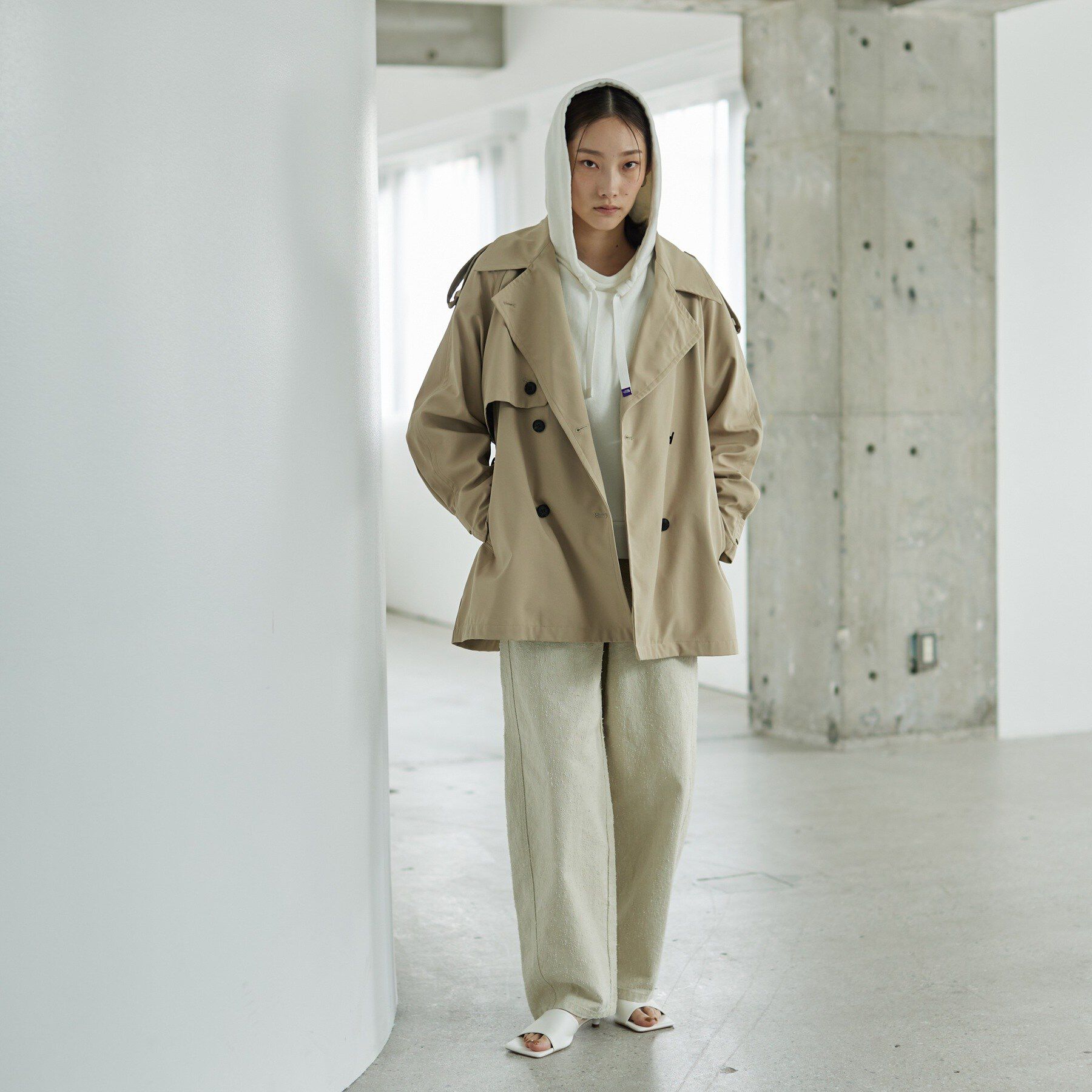GALLEST「【撥水】ボンディングショートトレンチ」|トレンチコート|