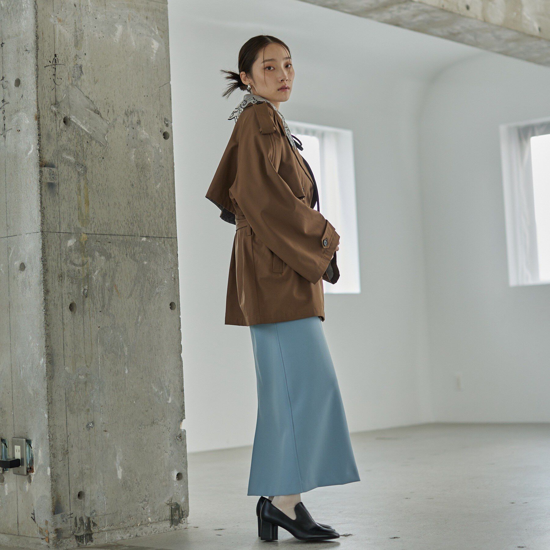 GALLEST「【撥水】ボンディングショートトレンチ」|トレンチコート|