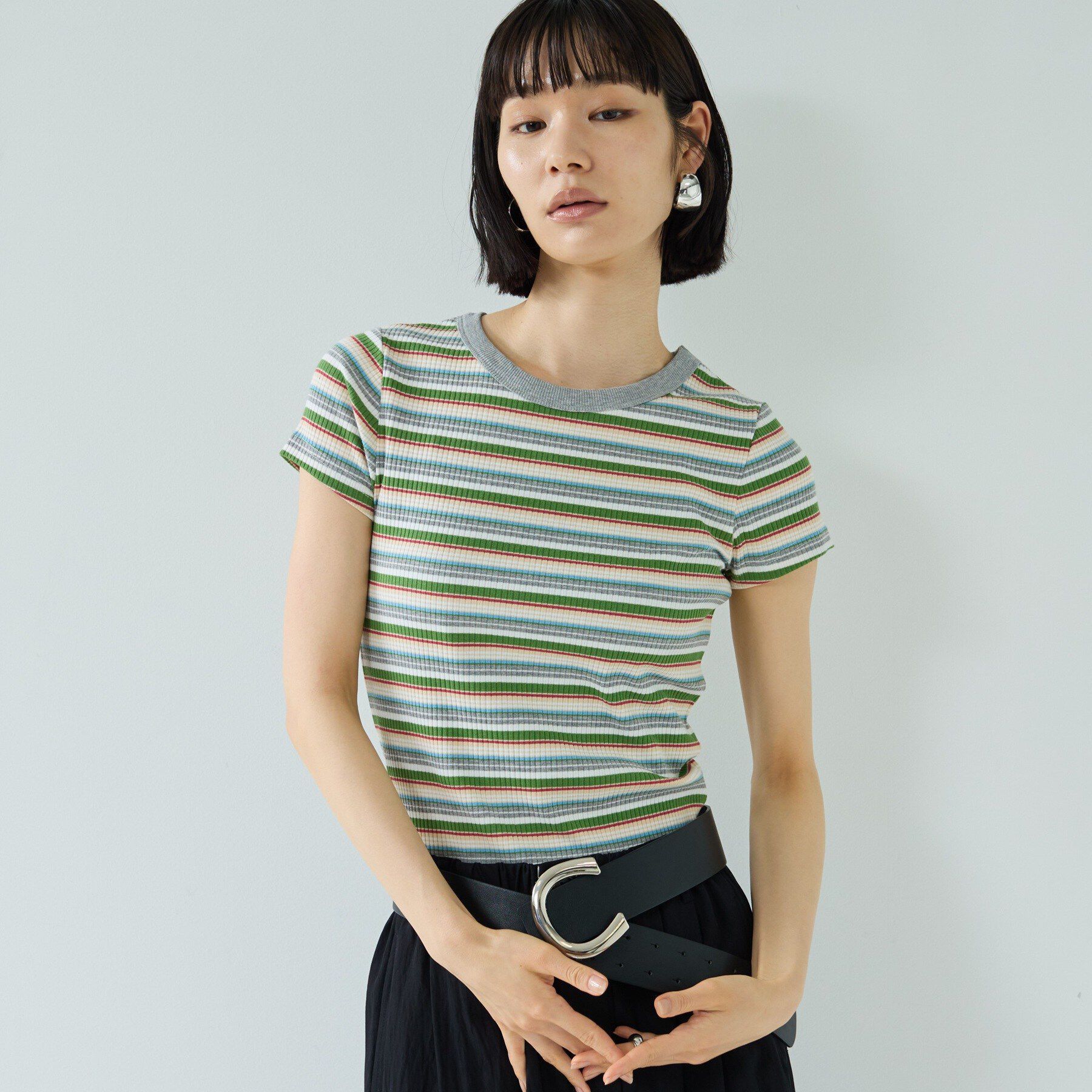 GALLEST「レトロボーダーTシャツ」|Tシャツ・カットソー|