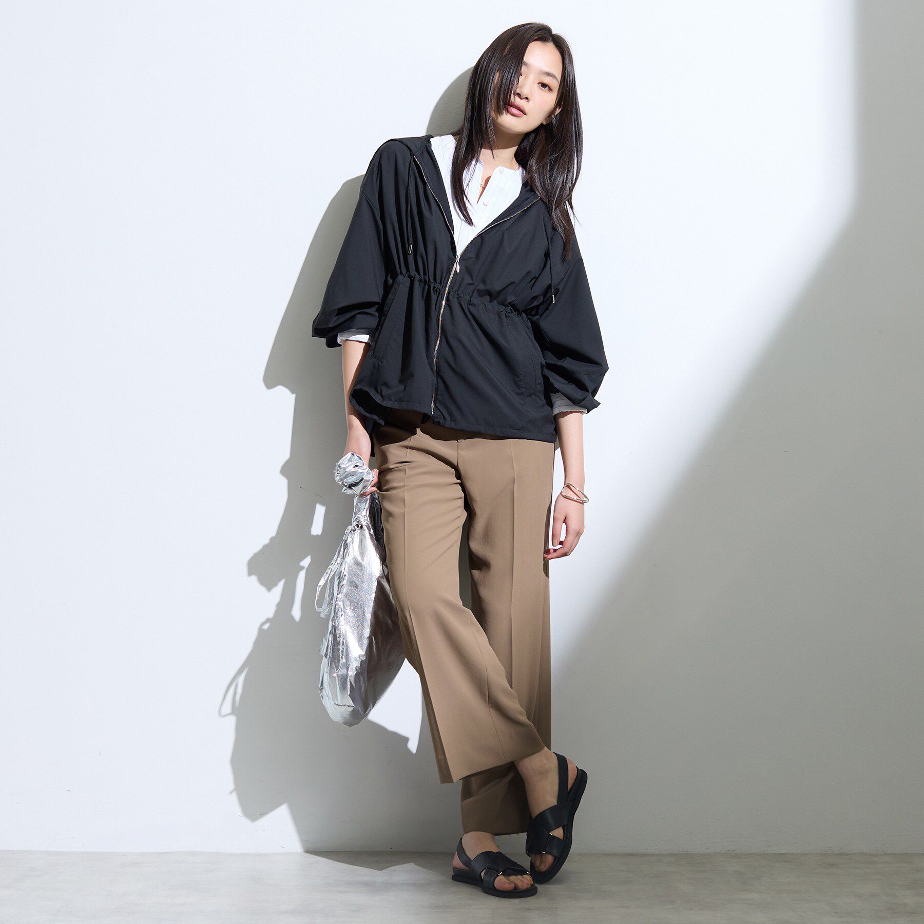 INDIVI「【接触冷感/UVケア/着る日傘】ワイドストレートパンツ」|その他|