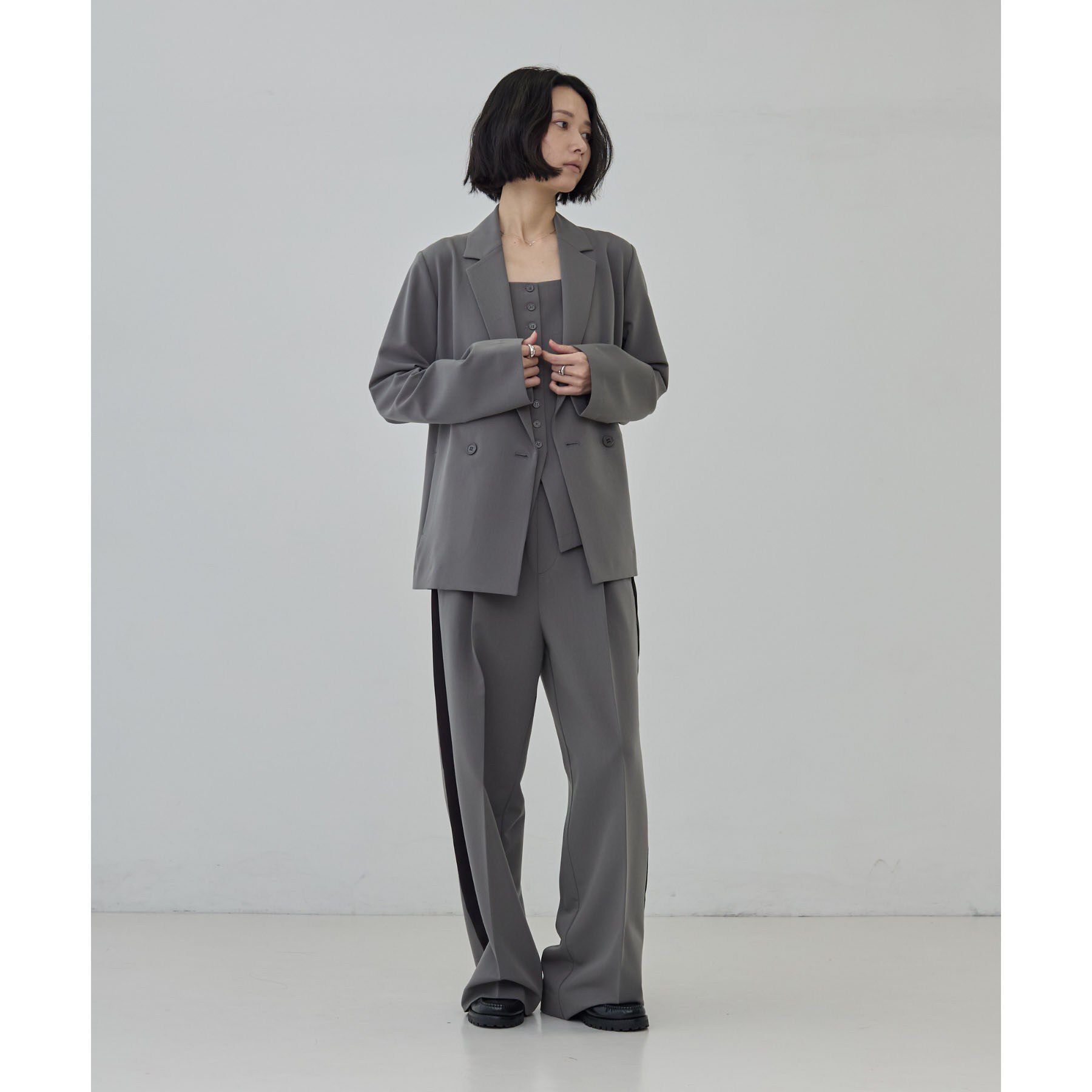 GALLEST「Comfy Set Up｜キャミジレ【セットアップ対応／通勤／カセット服】」|ベスト・ジレ|