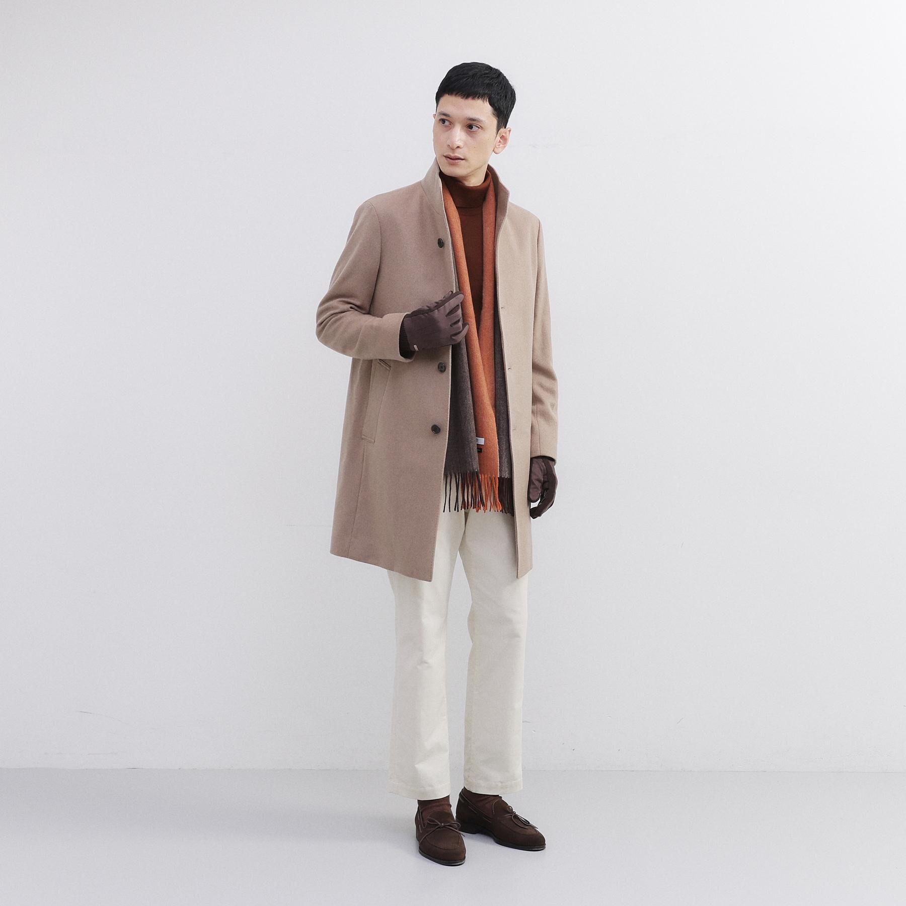 TAKEO KIKUCHI「【洗えるカシミヤ】ピュアカシミヤ 4面パネルマフラー」|ストール|