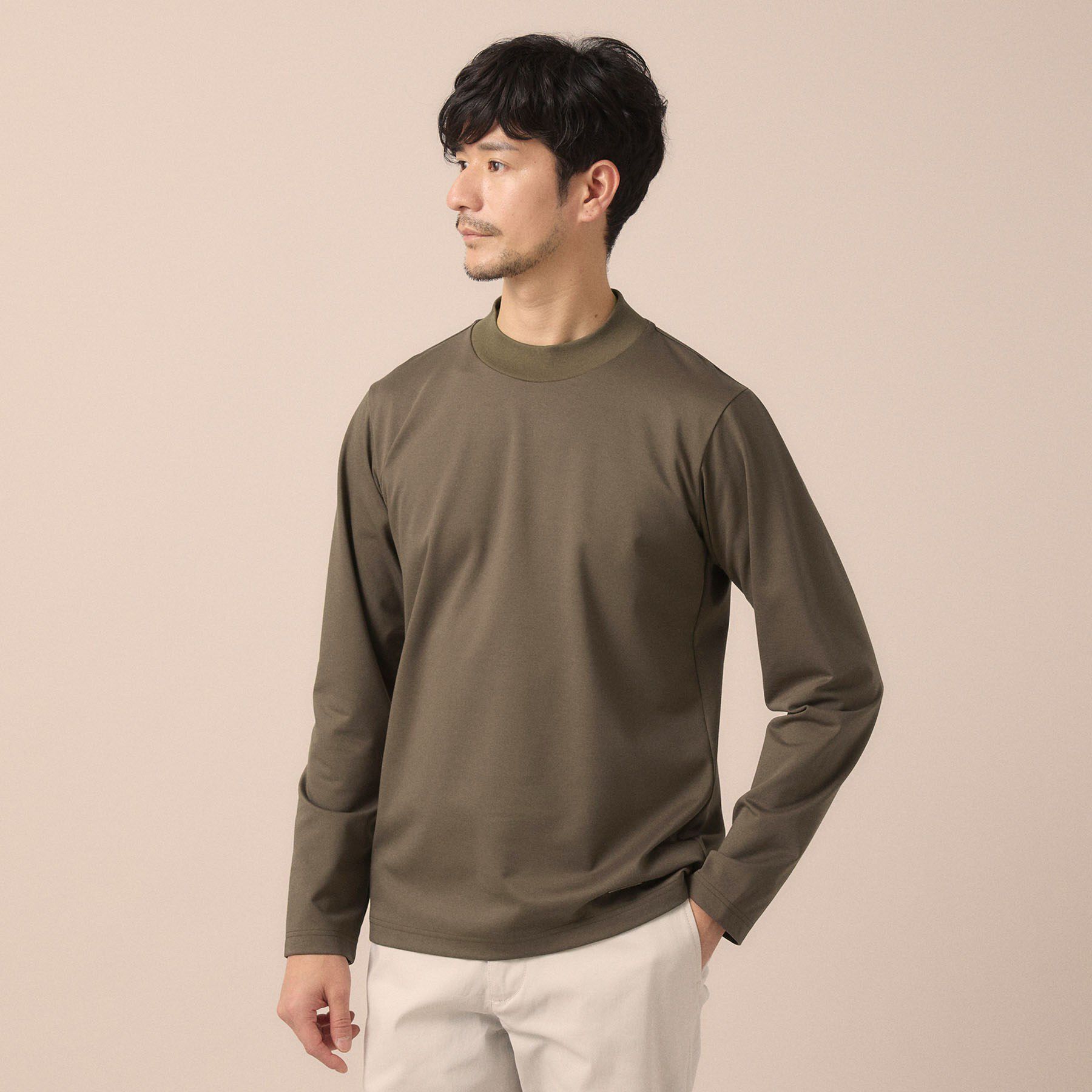 TAKEO KIKUCHI「ハイゲージ モックネックＴシャツ」|Tシャツ・カットソー|