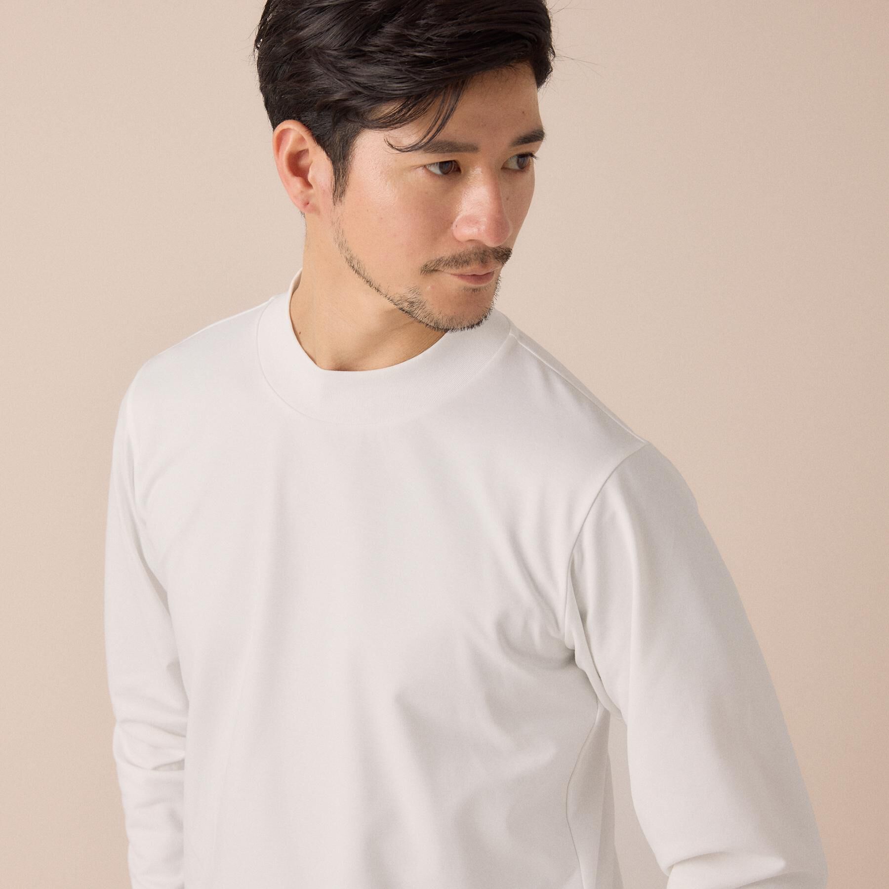 TAKEO KIKUCHI「ハイゲージ モックネックＴシャツ」|Tシャツ・カットソー|