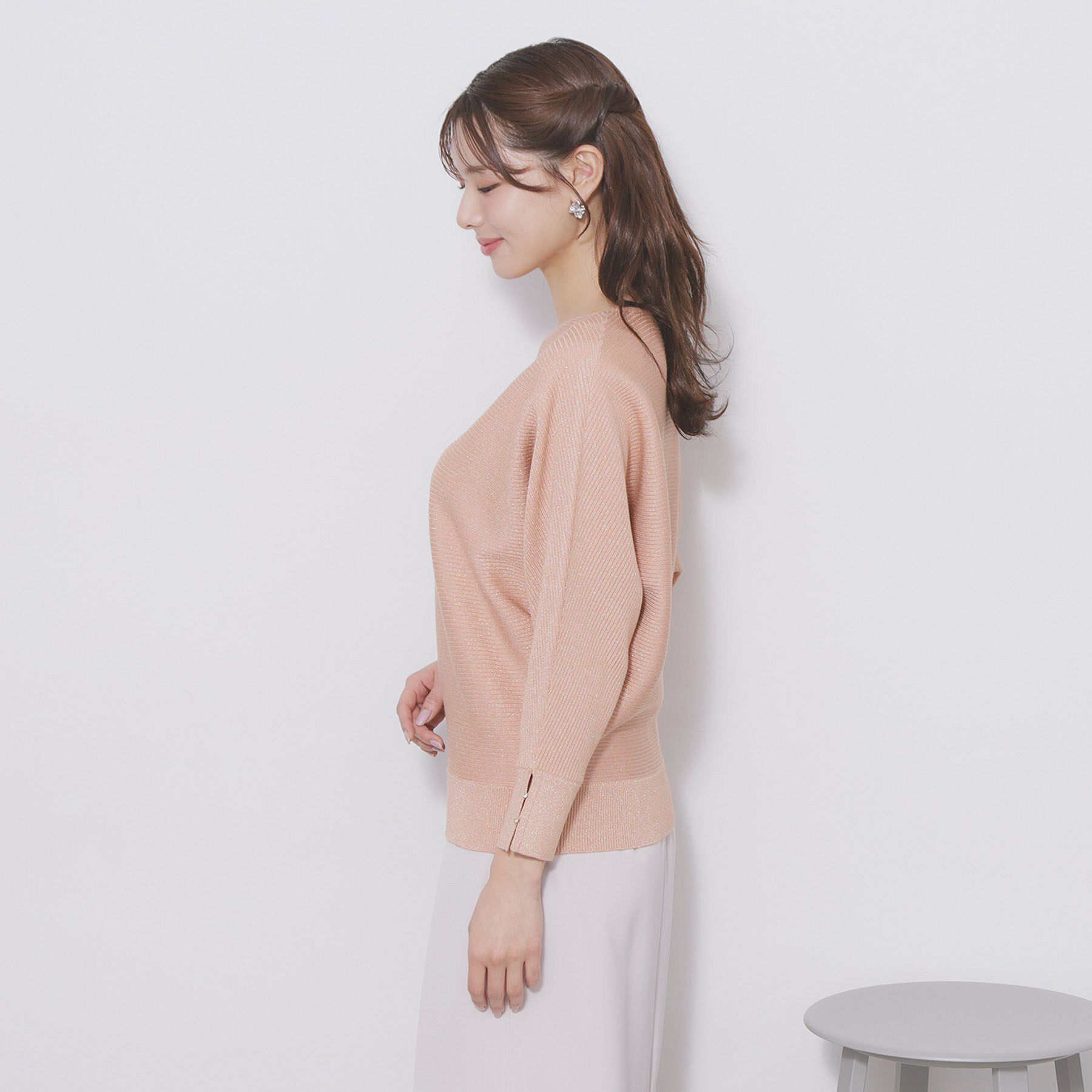 index「ドルマンリブニット【洗濯機OK／抗ピル】《5col》」|ニット・セーター|