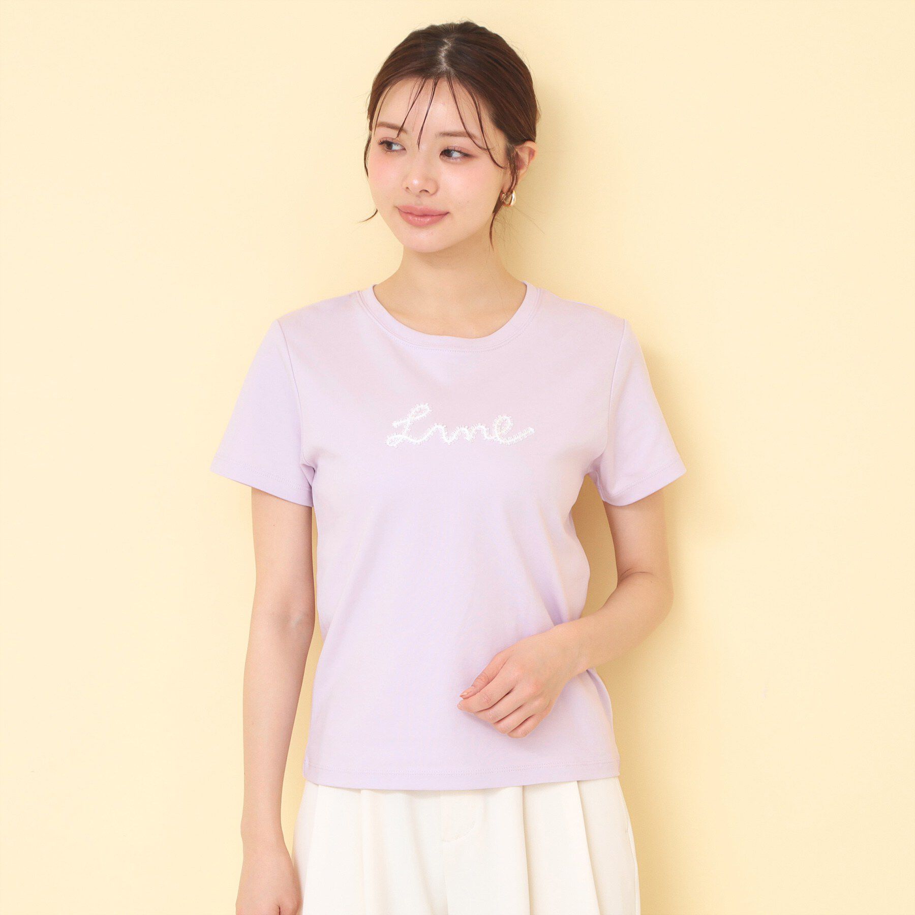 index「【接触冷感/UVケア】リボンテープロゴTシャツ《洗濯機OK》」|Tシャツ・カットソー|