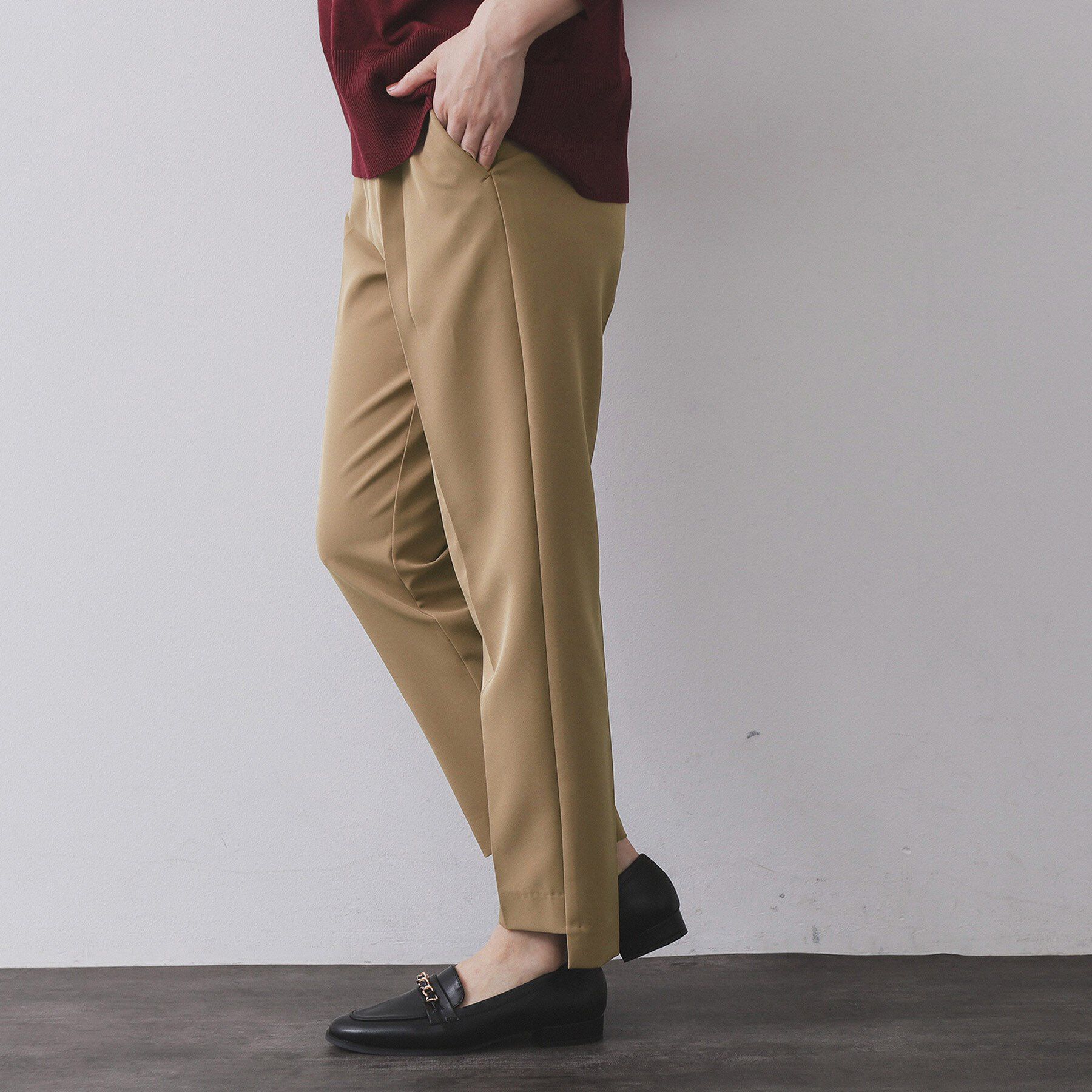 OPAQUE.CLIP「ステップヘムテーパードパンツ／セットアップ対応可【洗濯機洗い可】」|その他|