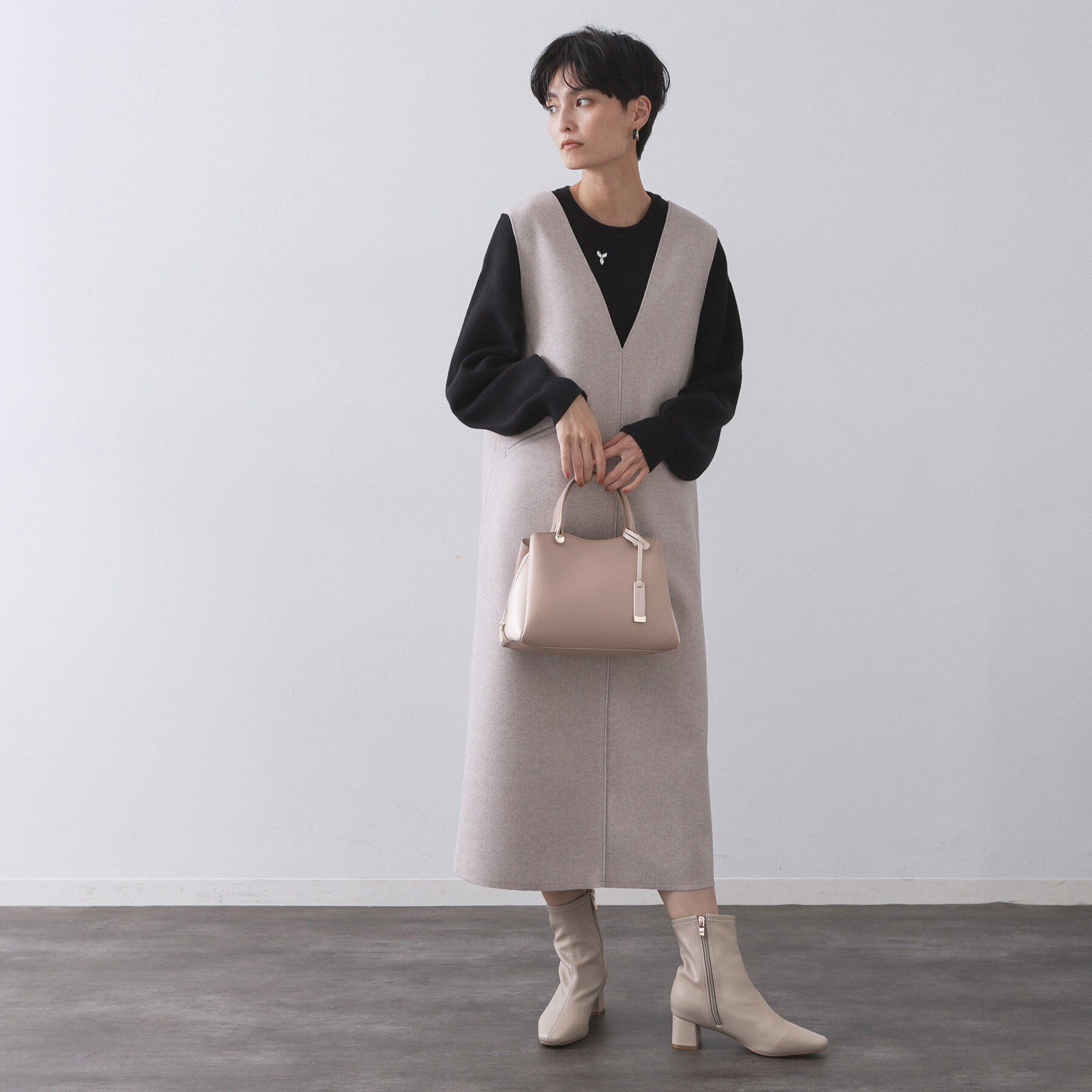 OPAQUE.CLIP「【2WAY／名品】バイカラーミドルボストンバッグ」|ショルダー・メッセンジャー|